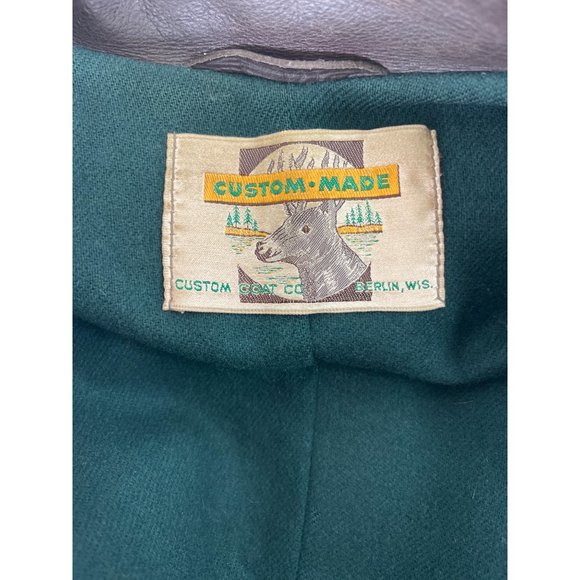 Vintage 1970s Dark Brown Fringe Deer Skin Leather Jacket size Medium - Picture 5 of 6